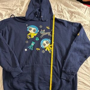 Kids Navy Graphic Hoodie